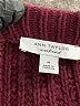 Ann Taylor Chevron-herringbone Burgundy Pullover Sweater Size M - photo 7