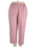 Alfred Dunner Solid Pink Casual Pants Size 20 - photo 1
