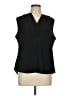Chico's 100% Polyester Black Sleeveless Blouse Size Lg (2) - photo 1