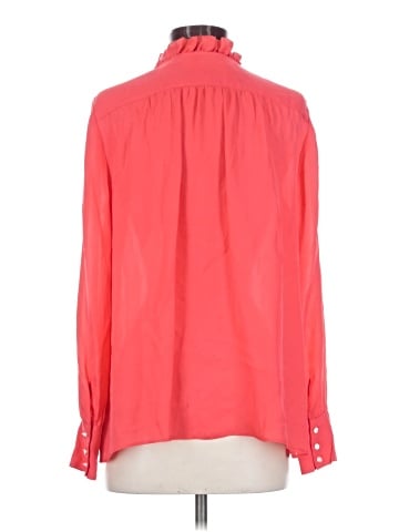 J.Crew Collection Long Sleeve Silk Top (view 2)