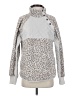 Abercrombie & Fitch 100% Polyester Animal Print Silver Pullover Sweater Size S - photo 1