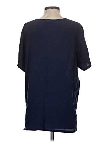 Diane von Furstenberg Short Sleeve Silk Top (view 2)