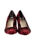 Sole Society Plaid Black Red Heels Size 5 1/2 - photo 2