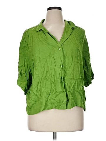 H&M 3/4 Sleeve Button-Down Shirt (view 1)