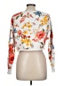 Forever 21 Floral White Sweatshirt Size L - photo 2