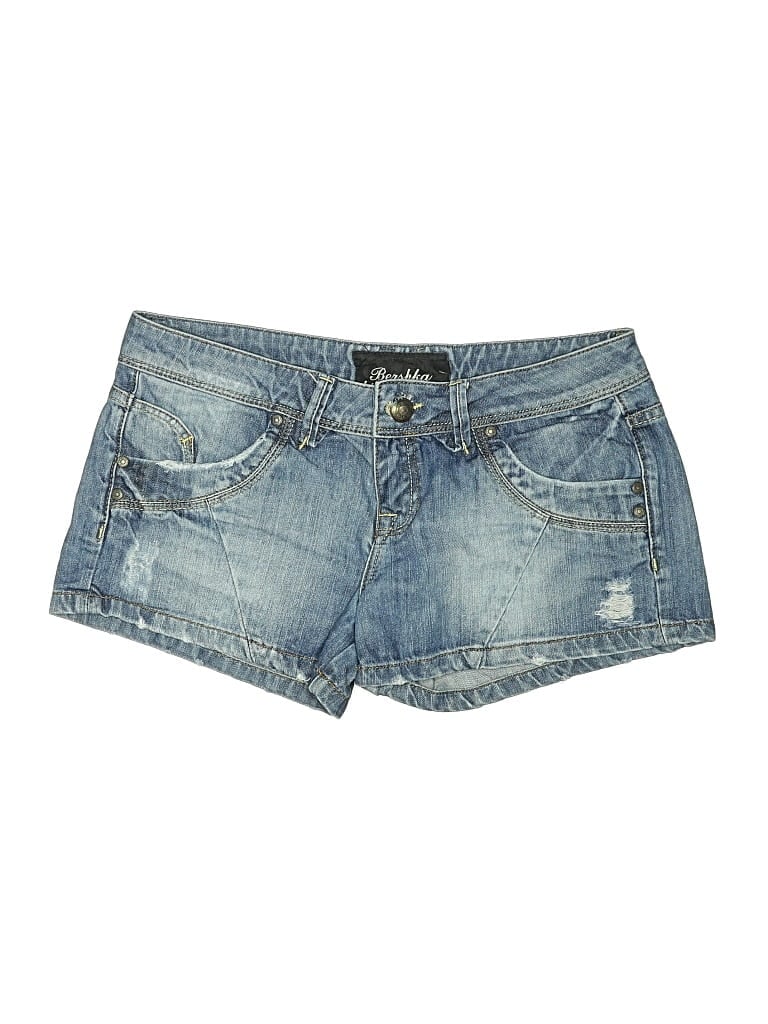 Pre-owned Bershka Denim Shorts In Blue