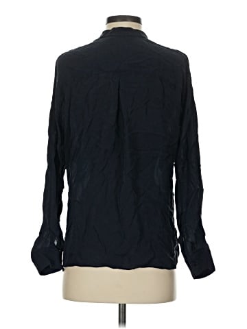 Vince. Long Sleeve Silk Top (view 2)