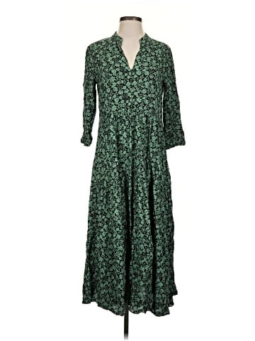 Madewell Button-Front Tiered Midi Dress in Fleur Field (view 1)