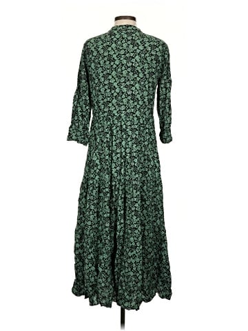 Madewell Button-Front Tiered Midi Dress in Fleur Field (view 2)