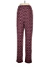 IMAN Print Burgundy Casual Pants Size M - photo 2