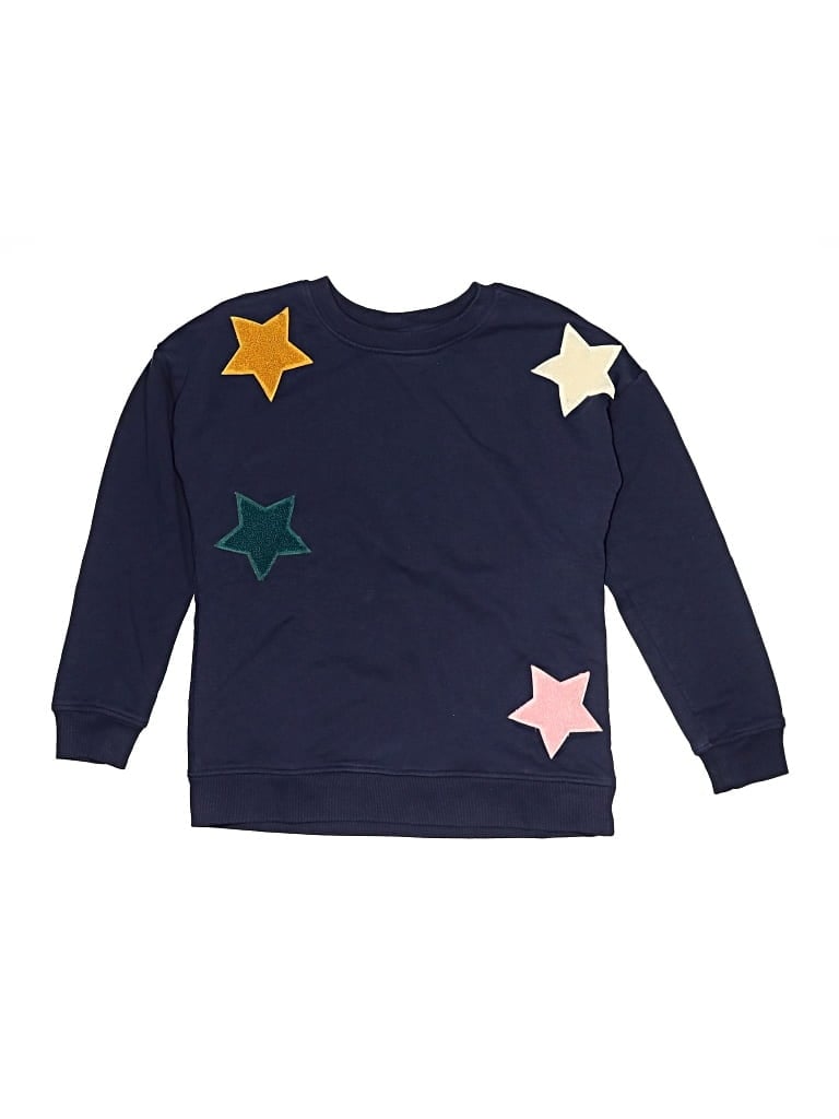 Pre-owned Hanna Andersson Kids' Pullover Sweater In Blue