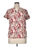 Unbranded Floral Red Short Sleeve Blouse Size EU 46 / US 16 - photo 1