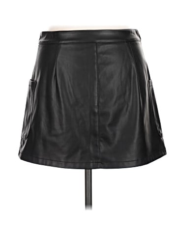 Fahsyee Faux Leather Skirt (view 2)