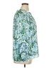 Talbots Outlet 100% Polyester Blue 3/4 Sleeve Blouse Size XL - photo 4