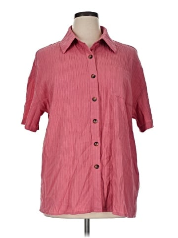 Emery Rose 3/4 Sleeve Button-Down Shirt (view 1)