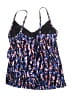Magicsuit Print Blue Swimsuit Top Size 10 - photo 2