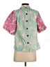 THML 100% Polyester Teal Short Sleeve Blouse Size XS - photo 2