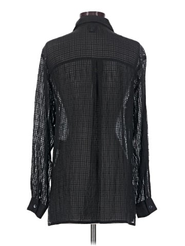 Eileen Fisher Long Sleeve Silk Top (view 2)
