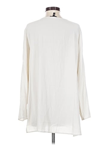 Eileen Fisher Long Sleeve Silk Top (view 2)