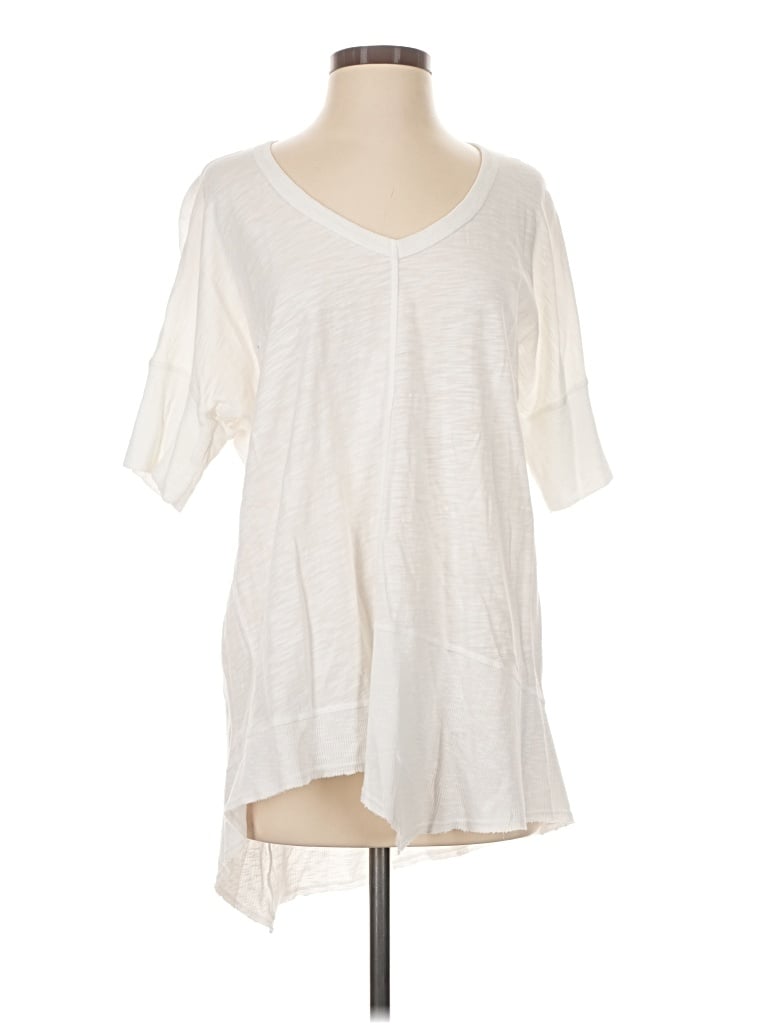 Pre-owned Wilt Short Sleeve Top Ivory V-neck Tops