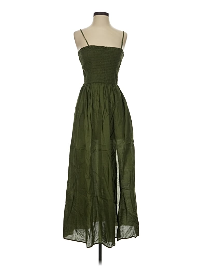 Pre-owned Loft Beach Casual Dress In Green