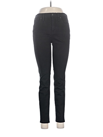 Madewell 9" Mid-Rise Skinny Jeans in ISKO Stay Black&trade; (view 1)