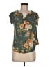 Fun2Fun Green Short Sleeve Blouse Size M - photo 1