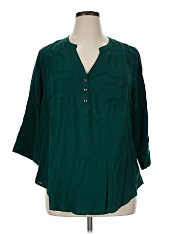Torrid 3/4 Sleeve Blouse (view 1)