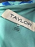 Taylor 100% Polyester Paisley Floral Blue Casual Dress Size 16 - photo 7