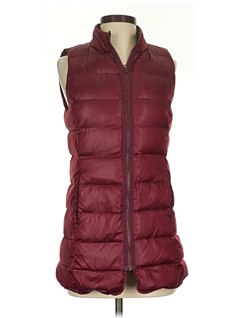 Pre-owned Roots Vest In Burgundy