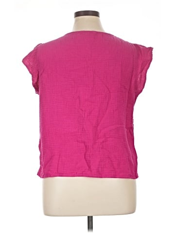 Three Dots Short Sleeve Top (view 2)