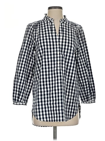 J.Crew Factory Store 3/4 Sleeve Button-Down Shirt (view 1)