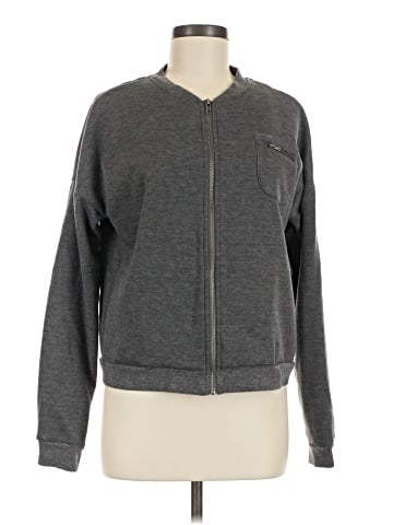 Hem & Thread Zip Up Hoodie (view 1)
