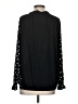 Left Coast by Dolan 100% Polyester Polka Dots Black Long Sleeve Blouse Size S - photo 2