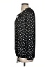 Left Coast by Dolan 100% Polyester Polka Dots Black Long Sleeve Blouse Size S - photo 5