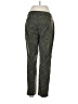 Ecru Chevron-herringbone Green Casual Pants Size 8 - photo 2