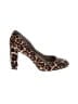 Ann Taylor Animal Print Brown Heels Size 7 1/2 - photo 1
