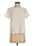 Monteau Ivory Short Sleeve Top Size S - photo 1