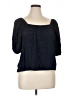 Old Navy Black Short Sleeve Blouse Size XL - photo 1
