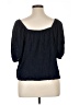Old Navy Black Short Sleeve Blouse Size XL - photo 2