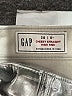 Gap 100% Polyester Metallic Silver Jeggings Size 28L - photo 7