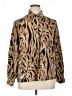 Alfred Dunner 100% Polyester Animal Print Gold Long Sleeve Blouse Size 16 - photo 1