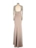 Jovani 100% Polyester Solid Silver Cocktail Dress Size 4 - photo 2