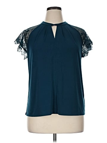 Worthington Short Sleeve Blouse (view 1)