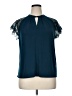 Worthington Teal Short Sleeve Blouse Size XL - photo 1