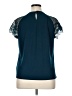 Worthington Teal Short Sleeve Blouse Size XL - photo 2