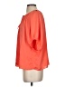 H&M 100% Polyester Orange Short Sleeve Blouse Size XS - photo 5
