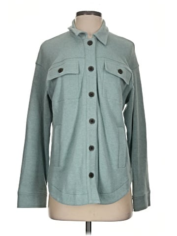 Madewell Brushed Knit Shirt-Jacket (view 1)