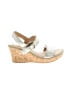 Born 100% Leather Silver Wedges Size 10 - photo 1