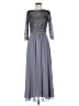 Decode 1.8 100% Polyester Gray Silver Cocktail Dress Size 4 - photo 1